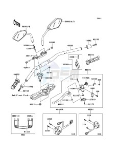 Z1000_ABS ZR1000ECFA FR XX (EU ME A(FRICA) drawing Handlebar