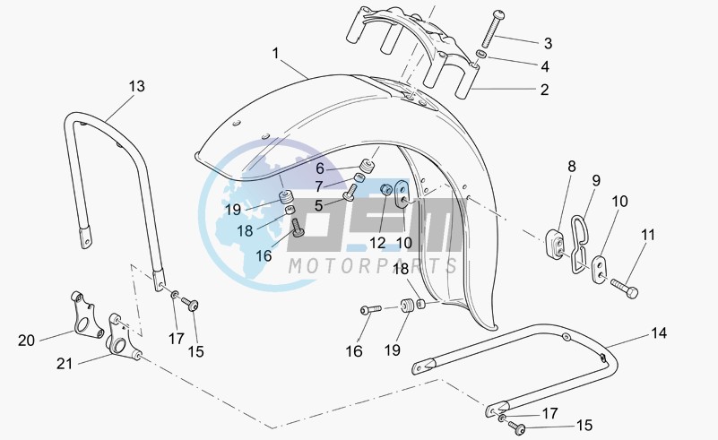 Front mudguard