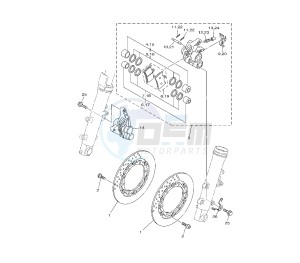 XP T-MAX SV 500 drawing FRONT BRAKE CALIPER