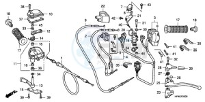 TRX420FPM9 U / 4WD drawing HANDLE LEVER/SWITCH/CABLE