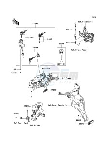 VERSYS KLE650A7F GB XX (EU ME A(FRICA) drawing Ignition Switch