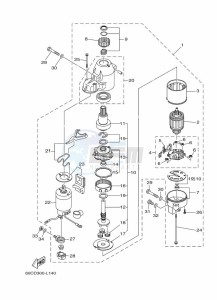 F100BETX drawing STARTER-MOTOR