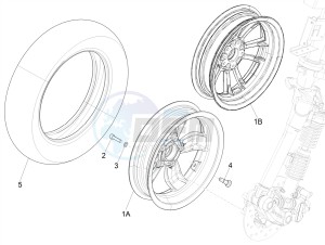 PRIMAVERA 125 4T 3V IGET ABS E4 (EMEA) drawing Front wheel