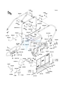 KAF 620 K [MULE 3010 TRANS4X4 HARDWOODS GREEN HD] (K6F-K8F) K7F drawing GUARDS_CAB FRAME -- K7F_K8F- -