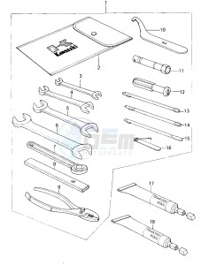 KZ 400 C (C1) drawing OWNER TOOLS