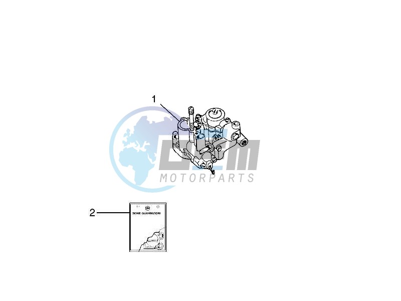 Carburettor, assembly - Union pipe