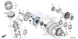 CBR500R England - (3ED) drawing CRANKSHAFT/PISTON