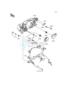 NINJA 300 ABS EX300BGF XX (EU ME A(FRICA) drawing Headlight(s)