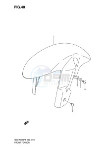 GSX-R600 (E2) drawing FRONT FENDER