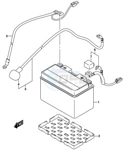 GSX-S750A drawing BATTERY