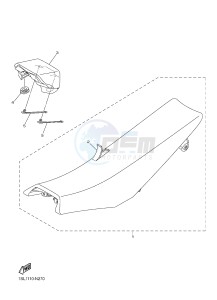 YZ250F (1SMD 1SMF 1SMG 1SMH) drawing SEAT