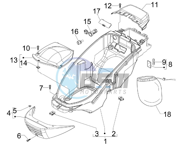 Helmet box - Undersaddle