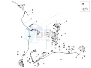 V7 III Anniversario 750 e4 (NAFTA) drawing ABS Brake system