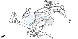 C50 drawing FRAME BODY (C50P/C50T)