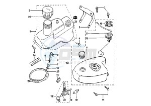 ZENITH L - 50 cc drawing FUEL TANK MY96-97