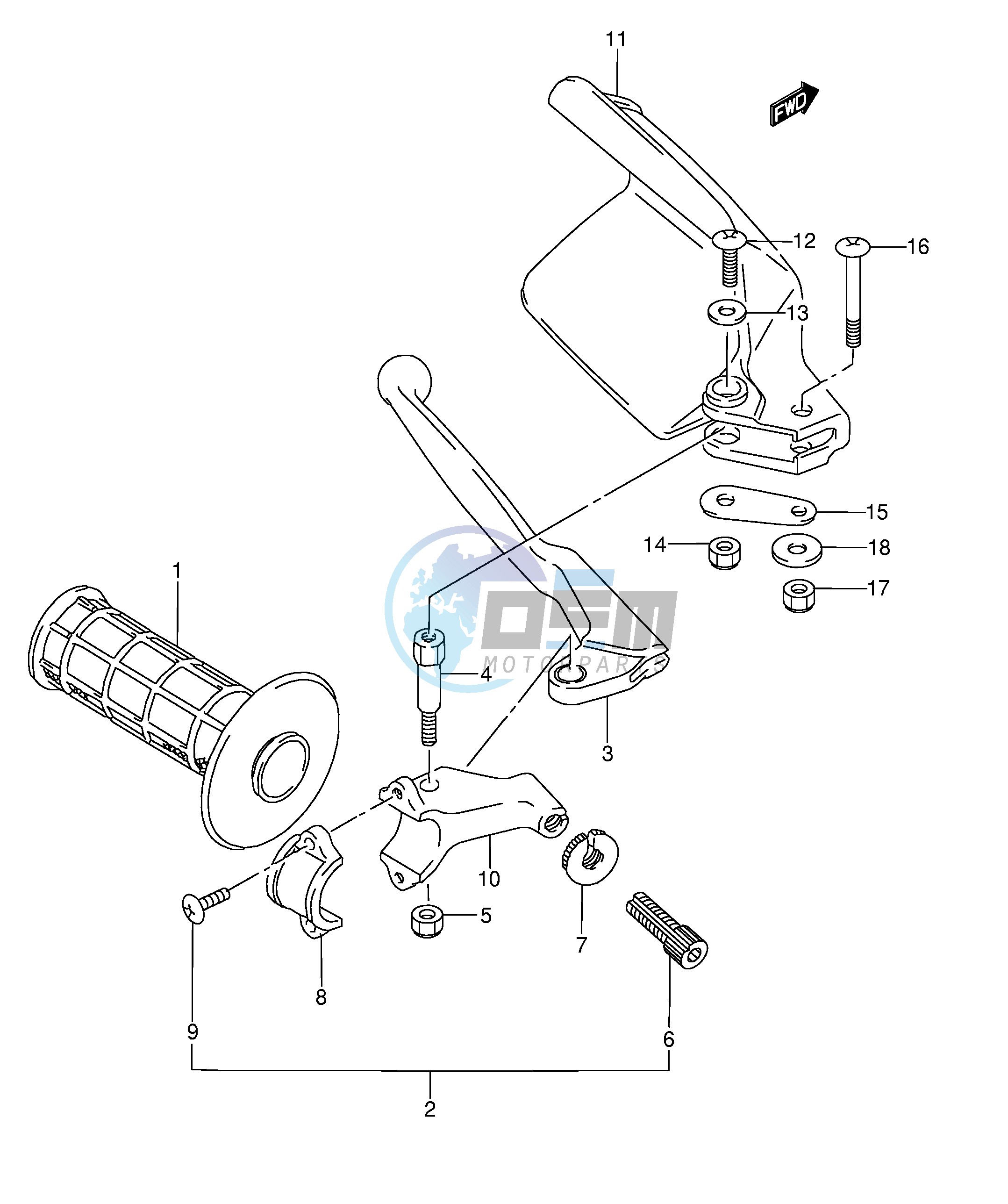 LEFT KNUCKLE COVER (MODEL N S T)