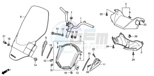 FES150A 125 S-WING drawing HANDLE PIPE/HANDLE COVER (FES1257/A7)(FES1507/A7)