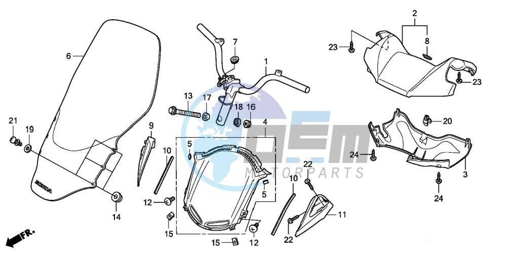 HANDLE PIPE/HANDLE COVER (FES1257/A7)(FES1507/A7)