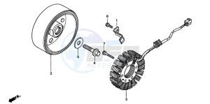 CB600F HORNET drawing GENERATOR