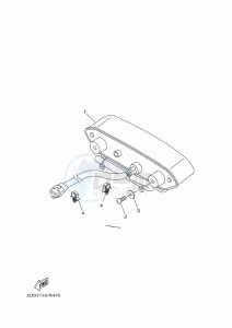 YFM700FWAD YFM70GPAK (B4FF) drawing TAILLIGHT