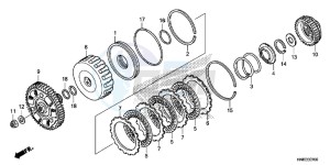 TRX680FAH Europe Direct - (ED) drawing CLUTCH (LOW)