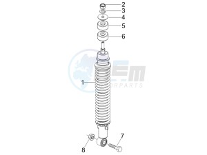 Stalker 50 Special Edition drawing Rear suspension - Shock absorbers