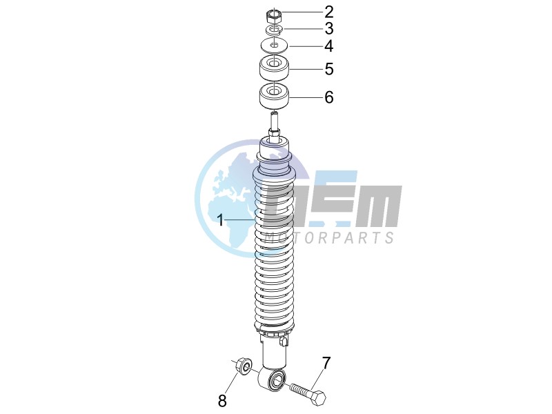 Rear suspension - Shock absorbers