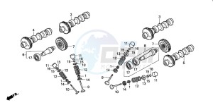 ST1100A drawing CAMSHAFT/VALVE