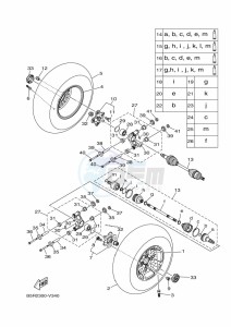 YFM450FWBD KODIAK 450 EPS (BEYB) drawing REAR WHEEL