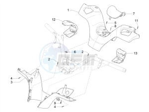 MP3 500 MAXI SPORT ABS (NAFTA) drawing Handlebars coverages