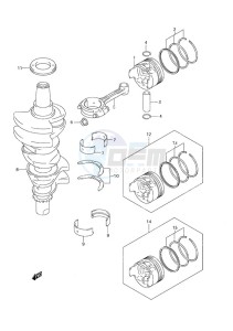 DF 25 drawing Crankshaft