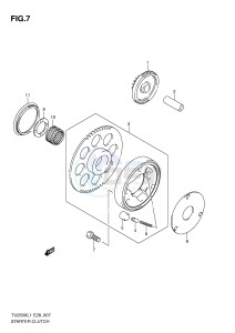 TU250X (E28) drawing STARTER CLUTCH