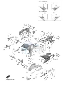 YZF600 R6 (BN6C) drawing COWLING 2