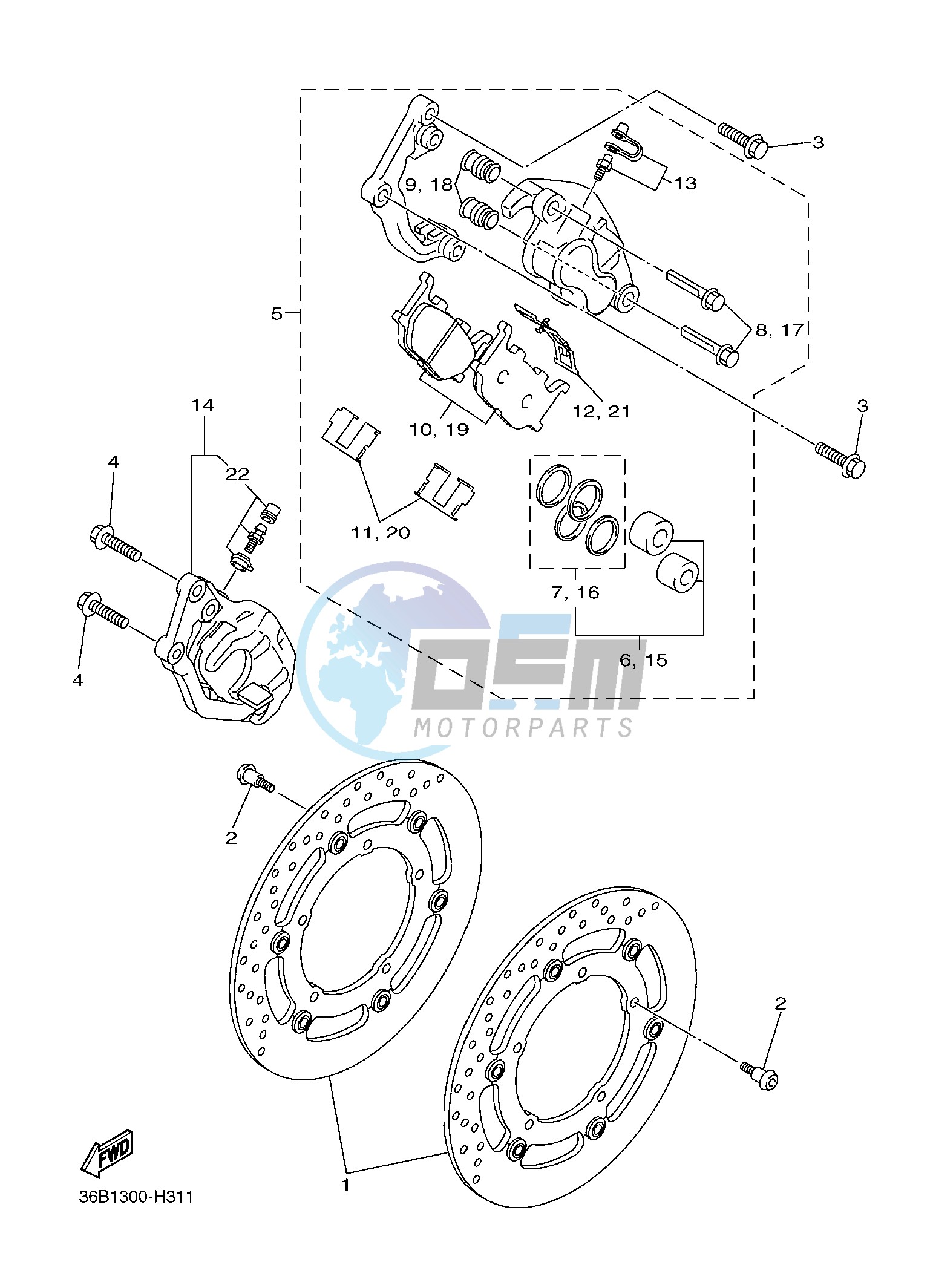 FRONT BRAKE CALIPER