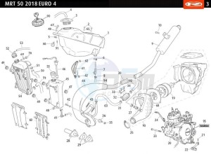 MRT-50-E4-RED drawing TANK - EXHAUST - RADIATOR