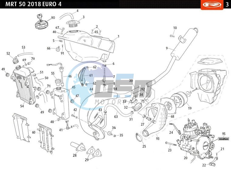 TANK - EXHAUST - RADIATOR