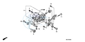 CBR600RA9 Europe Direct - (ED / ABS MME) drawing REAR POWER UNIT (CBR600RA)