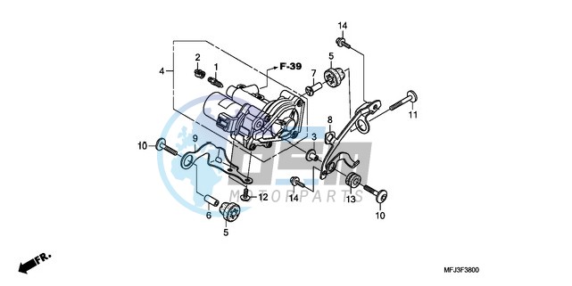 REAR POWER UNIT (CBR600RA)