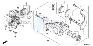 TRX420FA6G TRX420 Europe Direct - (ED) drawing FRONT BRAKE CALIPER