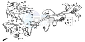 CB600F2 CB600S drawing WIRE HARNESS (2)