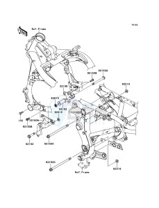 ER-6f EX650A7F GB XX (EU ME A(FRICA) drawing Engine Mount