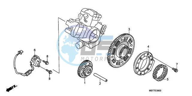 PULSE GENERATOR/ STARTING CLUTCH