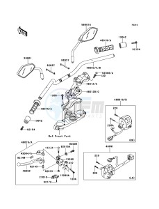 VERSYS KLE650CBF GB XX (EU ME A(FRICA) drawing Handlebar