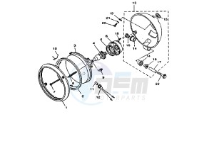 XV VIRAGO 535 drawing HEADLIGHT