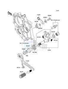 ER-6n ABS ER650B7F GB XX (EU ME A(FRICA) drawing Gear Change Mechanism