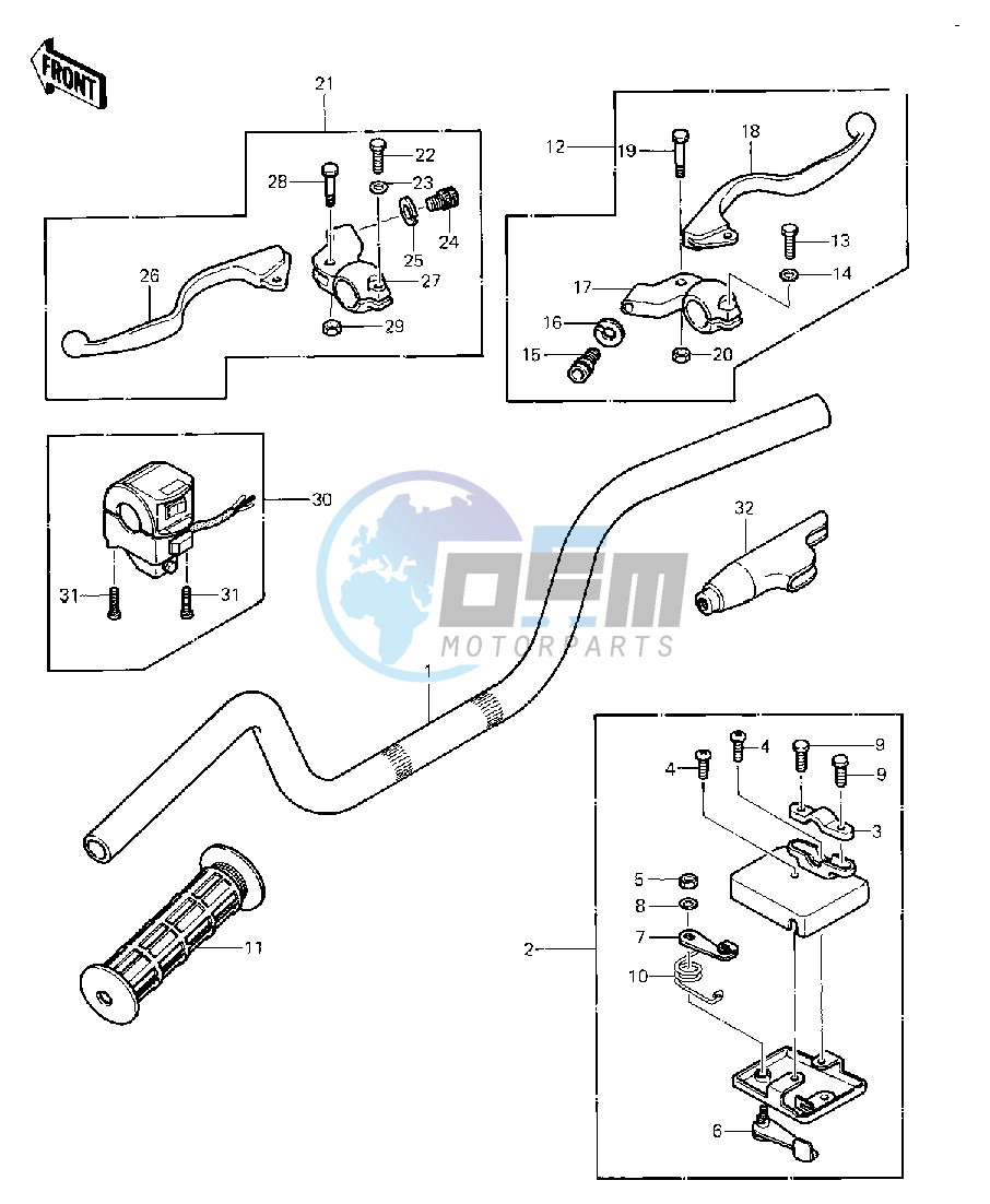 HANDLEBAR -- 83 C1- -