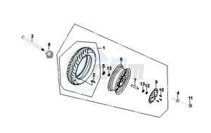 MIO 50I 25KMH (L8) NL EURO4 drawing FRONT WHEEL