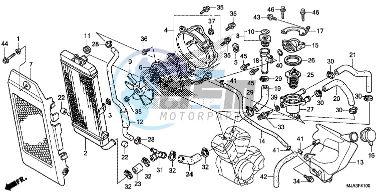 RADIATOR (VT750C/C2S/CA/CS)