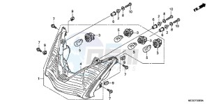 ST1300AC Pan Europoean -ST1300 CH drawing REAR COMBINATION LIGHT