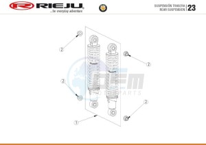 HOBBY-BYE-BIKE-25-KM-H-EURO4-HOLLAND-GREY drawing REAR SUSPENSION